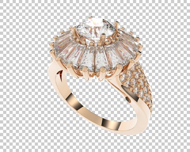 Schmuck isoliert auf dem Hintergrund 3D-Rendering-Illustration