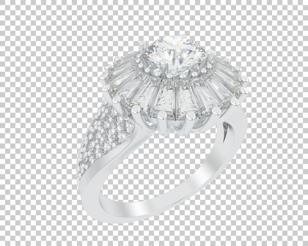 Schmuck isoliert auf dem Hintergrund 3D-Rendering-Illustration