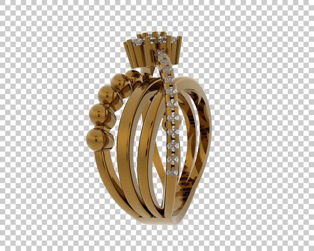 Schmuck isoliert auf dem Hintergrund 3D-Rendering-Illustration