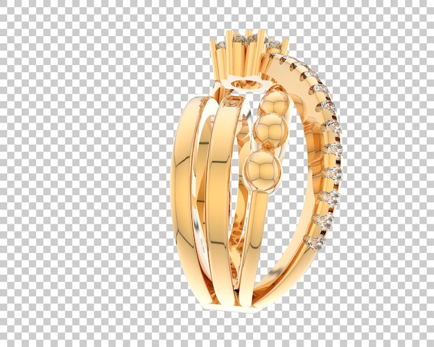 Schmuck isoliert auf dem Hintergrund 3D-Rendering-Illustration