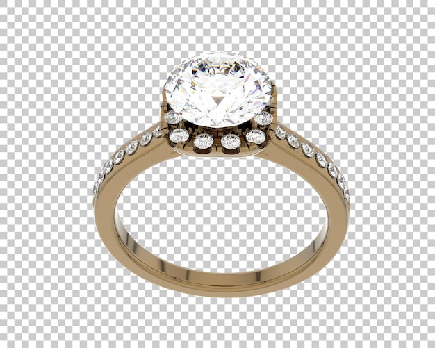 Schmuck isoliert auf dem Hintergrund 3D-Rendering-Illustration