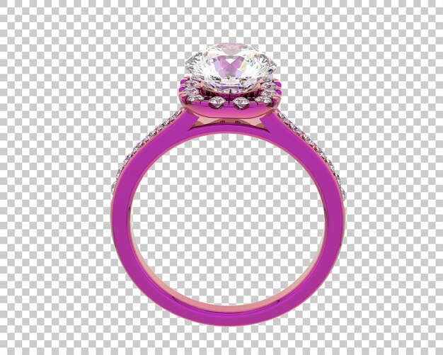 Schmuck isoliert auf dem Hintergrund 3D-Rendering-Illustration