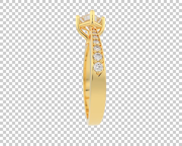 Schmuck isoliert auf dem Hintergrund 3D-Rendering-Illustration
