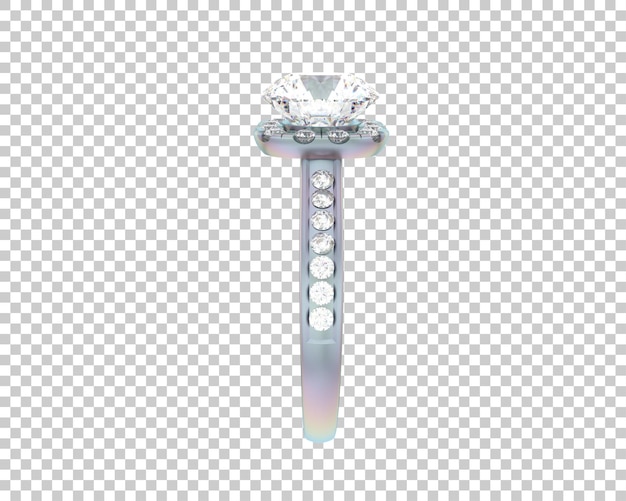 Schmuck isoliert auf dem Hintergrund 3D-Rendering-Illustration