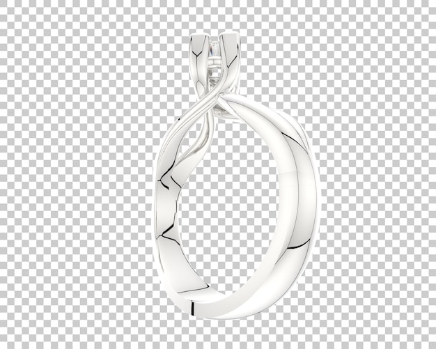 Schmuck isoliert auf dem Hintergrund 3D-Rendering-Illustration