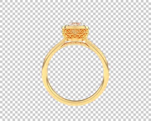 Schmuck isoliert auf dem Hintergrund 3D-Rendering-Illustration