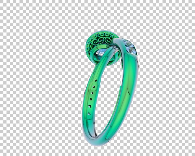 Schmuck isoliert auf dem Hintergrund 3D-Rendering-Illustration