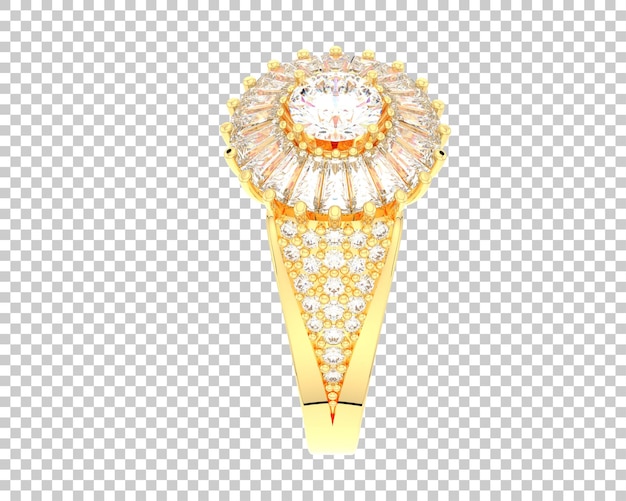 Schmuck isoliert auf dem Hintergrund 3D-Rendering-Illustration