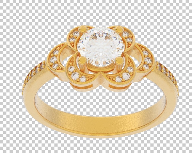 Schmuck isoliert auf dem Hintergrund 3D-Rendering-Illustration