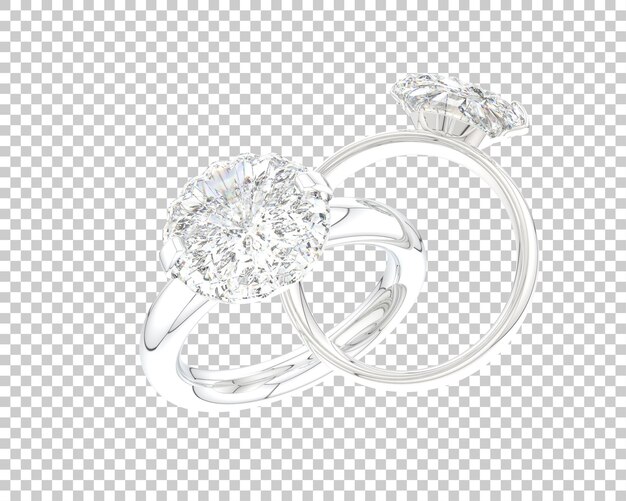 Schmuck isoliert auf dem hintergrund 3d-rendering-illustration