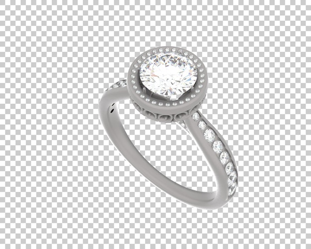 Schmuck isoliert auf dem Hintergrund 3D-Rendering-Illustration