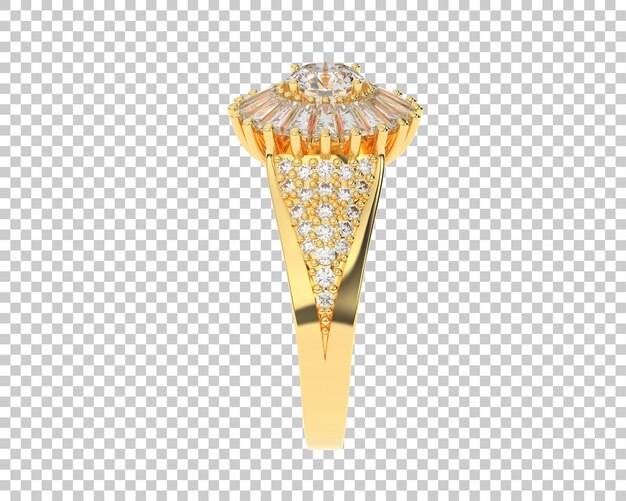 Schmuck isoliert auf dem Hintergrund 3D-Rendering-Illustration
