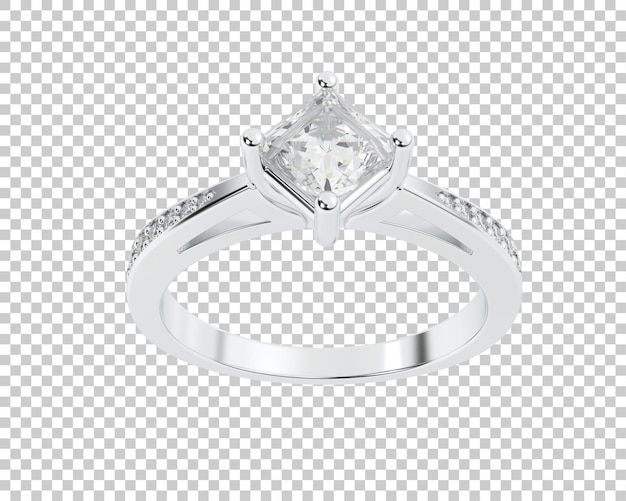 Schmuck isoliert auf dem Hintergrund 3D-Rendering-Illustration