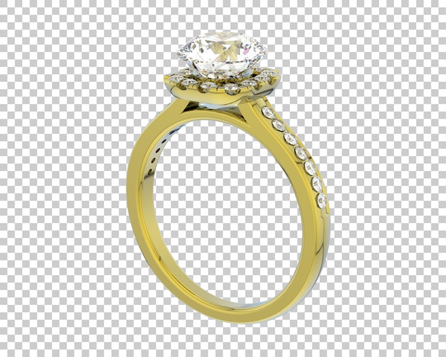 Schmuck isoliert auf dem Hintergrund 3D-Rendering-Illustration