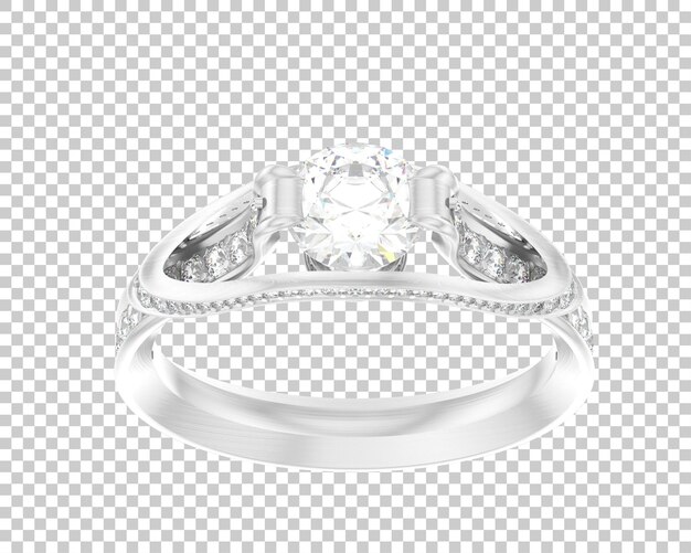 Schmuck isoliert auf dem Hintergrund 3D-Rendering-Illustration