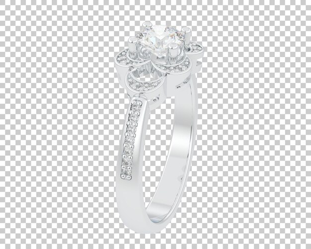 Schmuck isoliert auf dem Hintergrund 3D-Rendering-Illustration