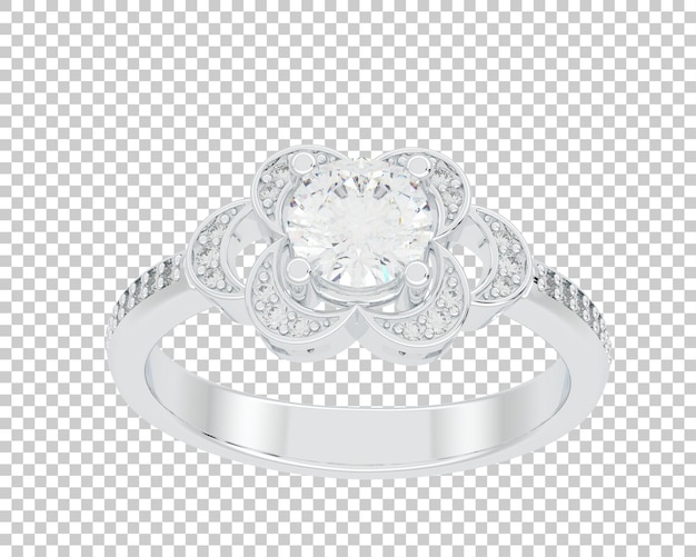 Schmuck isoliert auf dem Hintergrund 3D-Rendering-Illustration