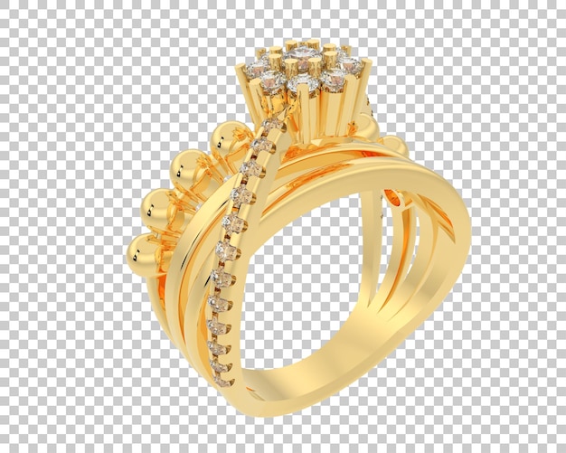 Schmuck isoliert auf dem Hintergrund 3D-Rendering-Illustration