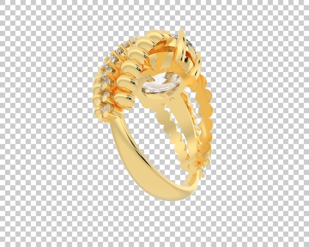 Schmuck isoliert auf dem Hintergrund 3D-Rendering-Illustration