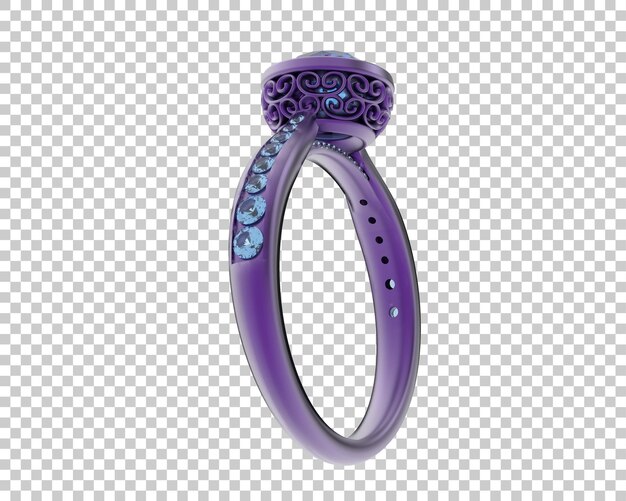 Schmuck isoliert auf dem Hintergrund 3D-Rendering-Illustration
