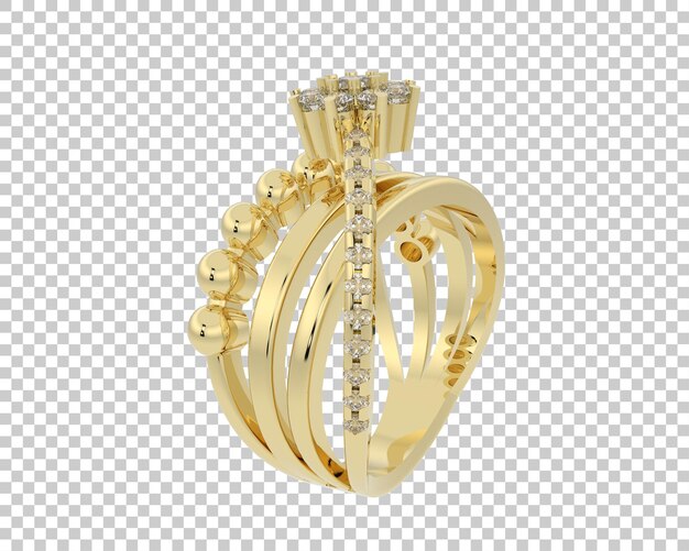 Schmuck isoliert auf dem Hintergrund 3D-Rendering-Illustration