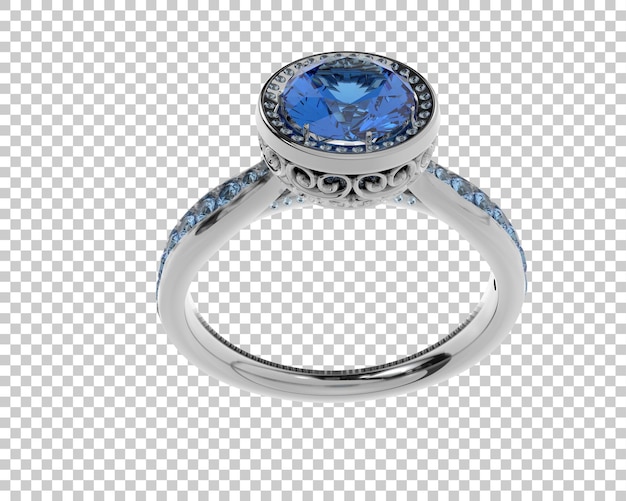Schmuck isoliert auf dem Hintergrund 3D-Rendering-Illustration