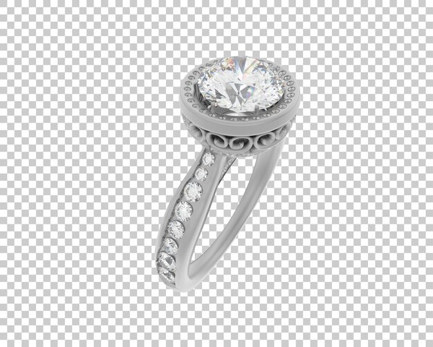 Schmuck isoliert auf dem Hintergrund 3D-Rendering-Illustration