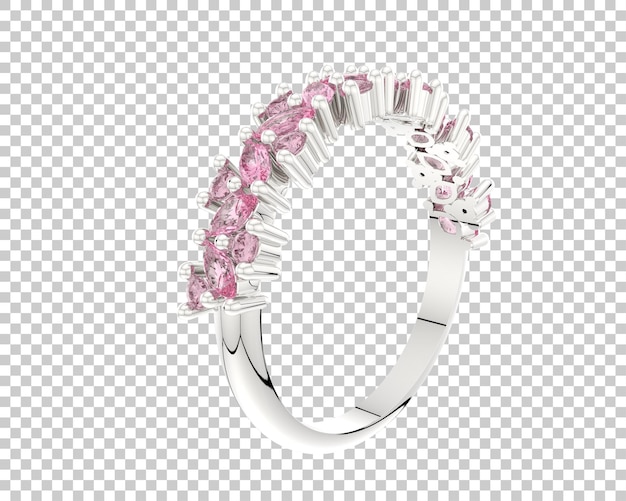 Schmuck isoliert auf dem Hintergrund 3D-Rendering-Illustration