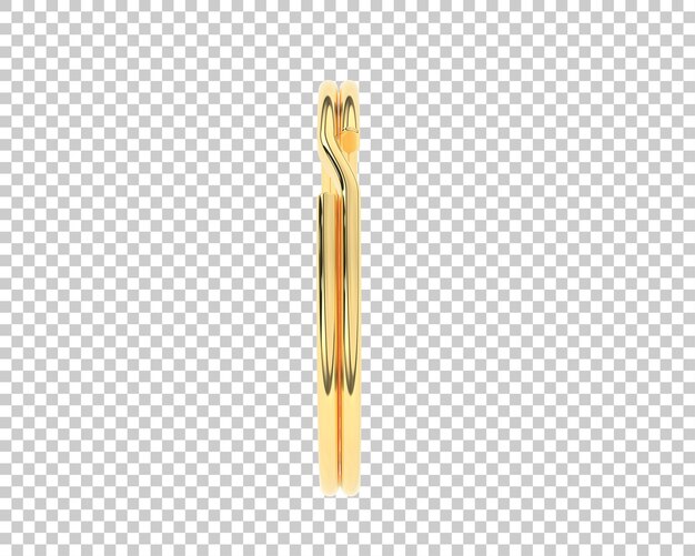 Schmuck isoliert auf dem Hintergrund 3D-Rendering-Illustration