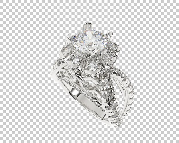 Schmuck isoliert auf dem Hintergrund 3D-Rendering-Illustration