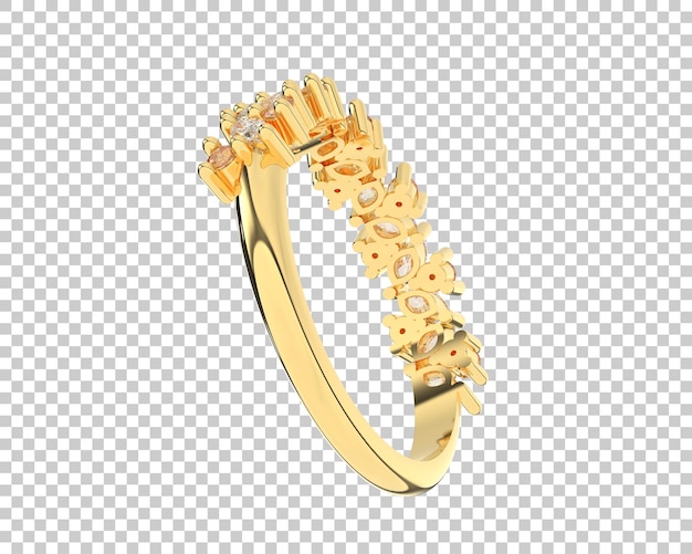 Schmuck isoliert auf dem Hintergrund 3D-Rendering-Illustration
