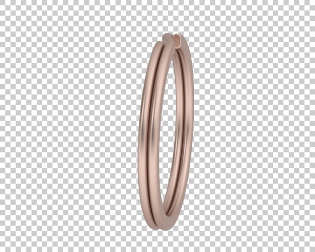 Schmuck isoliert auf dem Hintergrund 3D-Rendering-Illustration