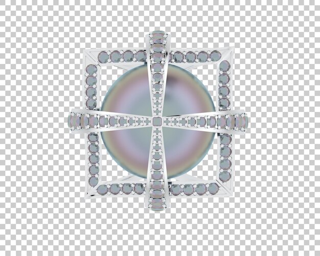 Schmuck isoliert auf dem Hintergrund 3D-Rendering-Illustration