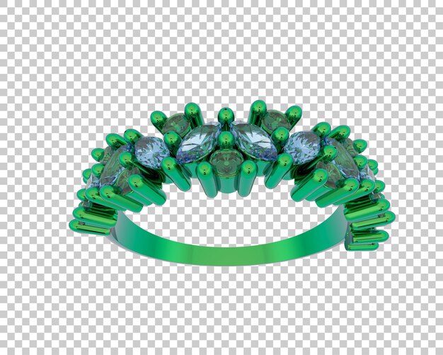 PSD schmuck isoliert auf dem hintergrund 3d-rendering-illustration