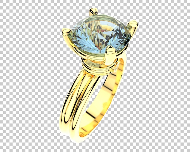 Schmuck isoliert auf dem Hintergrund 3D-Rendering-Illustration