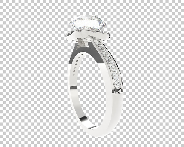 Schmuck isoliert auf dem Hintergrund 3D-Rendering-Illustration