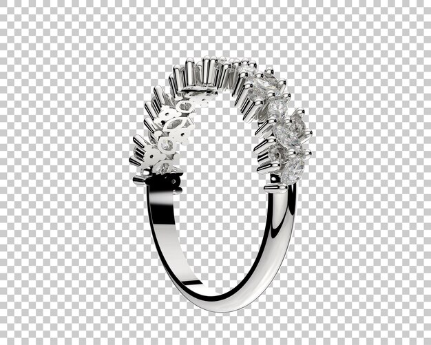 Schmuck isoliert auf dem Hintergrund 3D-Rendering-Illustration