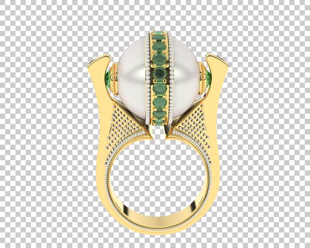 Schmuck isoliert auf dem Hintergrund 3D-Rendering-Illustration