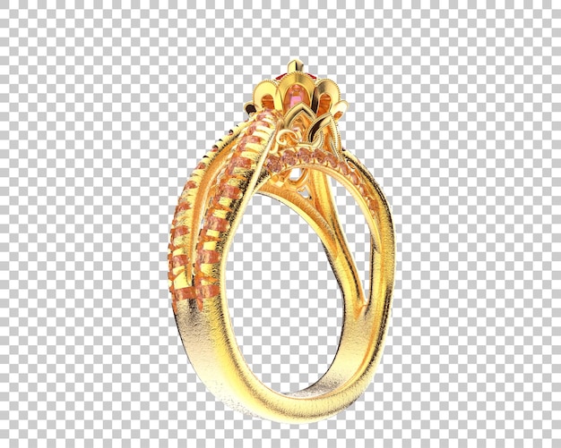 Schmuck isoliert auf dem Hintergrund 3D-Rendering-Illustration