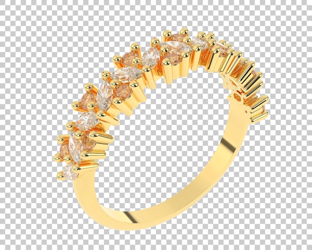 Schmuck isoliert auf dem Hintergrund 3D-Rendering-Illustration