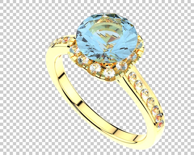 Schmuck isoliert auf dem Hintergrund 3D-Rendering-Illustration