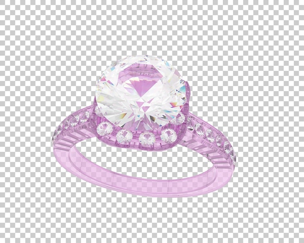 Schmuck isoliert auf dem Hintergrund 3D-Rendering-Illustration