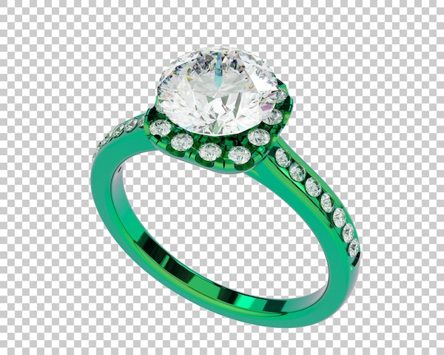 Schmuck isoliert auf dem Hintergrund 3D-Rendering-Illustration