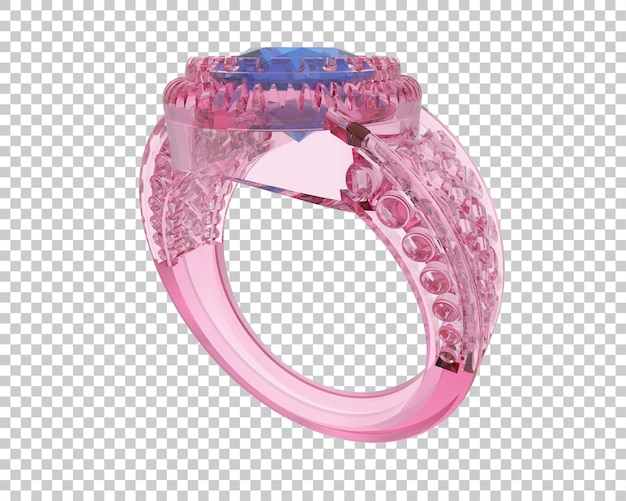 Schmuck isoliert auf dem Hintergrund 3D-Rendering-Illustration