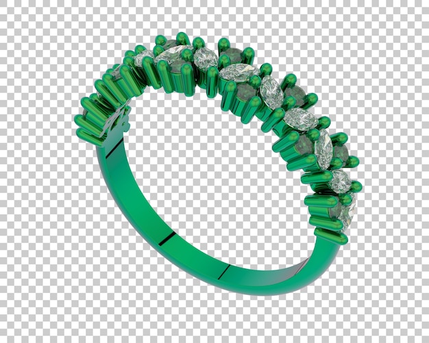 Schmuck isoliert auf dem Hintergrund 3D-Rendering-Illustration