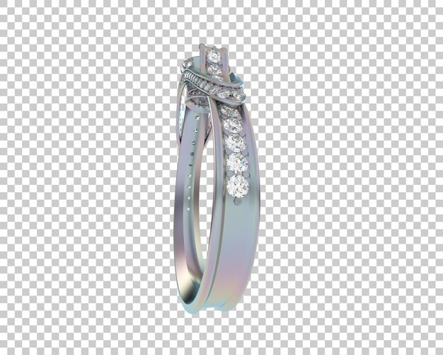 Schmuck isoliert auf dem Hintergrund 3D-Rendering-Illustration