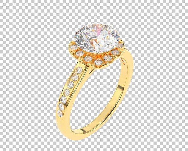 Schmuck isoliert auf dem Hintergrund 3D-Rendering-Illustration