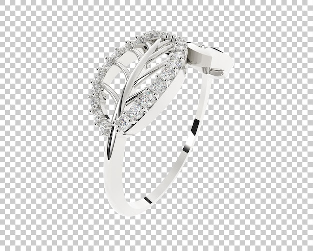 Schmuck isoliert auf dem Hintergrund 3D-Rendering-Illustration