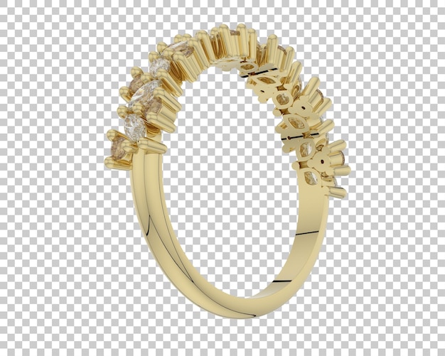 Schmuck isoliert auf dem Hintergrund 3D-Rendering-Illustration