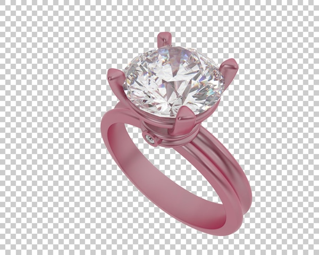 Schmuck isoliert auf dem Hintergrund 3D-Rendering-Illustration